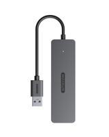 Sitecom CN-5005 interface hub USB 3.2 Gen 1 (3.1 Gen 1) Type-A 5000 Mbit/s Zwart, Grijs - thumbnail
