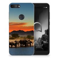 Alcatel 1S (2019) | TPU Hoesje | Olifanten