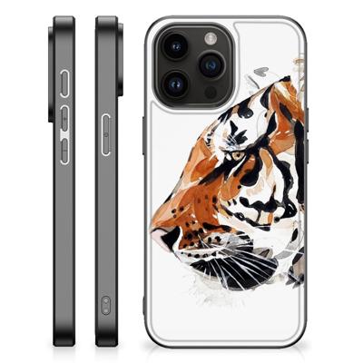 Kleurrijke Telefoonhoesje iPhone 15 Pro Max Watercolor Tiger