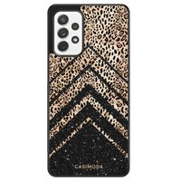 Samsung Galaxy A72 hoesje - Chevron luipaard Samsung Galaxy A72 hoesje - Chevron luipaard