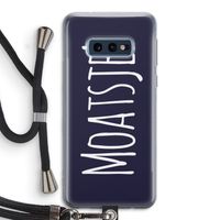 Moatsje!: Samsung Galaxy S10e Transparant Hoesje met koord