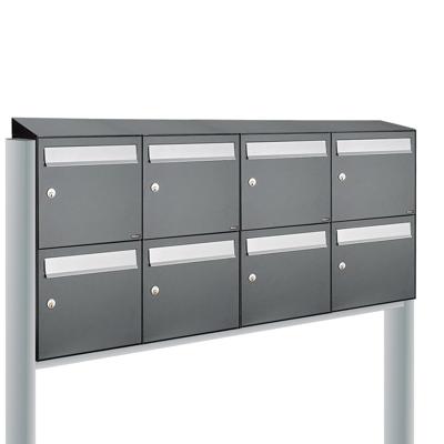 Allux Flow Set 4-Breed, 2-Hoog Met Dak Op Statief Antraciet - 40040065_4x2ds