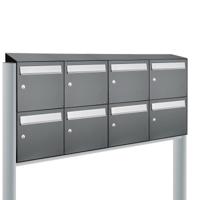 Allux Flow Set 4-Breed, 2-Hoog Met Dak Op Statief Antraciet - 40040065_4x2ds