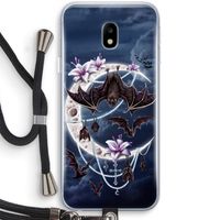 Vleermuizen Maan: Samsung Galaxy J3 (2017) Transparant Hoesje met koord