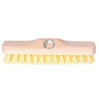 Buemag luiwagen schrobborstel/schrobber - hout - met steelhouder - 22 cm - Badkamer borstels