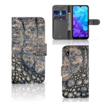 Huawei Y5 (2019) | Telefoonhoesje | Met pasjeshouder | Krokodillenprint Huawei Y5 (2019) | Telefoonhoesje | Met pasjeshouder | Krokodillenprint