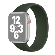 Solo Loop Link serie bandje - Maat: L - Leger Groen - Geschikt voor Apple Watch 44mm / 45mm / 46mm / 49mm