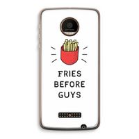 Fries before guys: Motorola Moto Z Force Transparant Hoesje