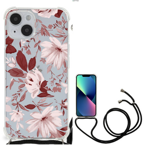 Back Cover iPhone 14 Watercolor Flowers