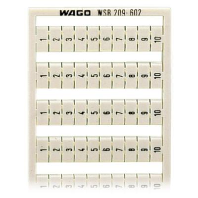 WAGO 209-602 Markeringskaarten Wit 5 stuk(s)