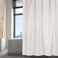 MSV Douchegordijn - wit - gerecycled polyester - 180 x 200 cm - wasbaar