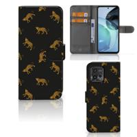 Telefoonhoesje | Met pasjeshouder | voor Motorola Moto G72 Leopards