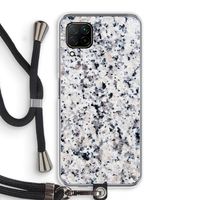 Gespikkelde marmer: Huawei P40 Lite Transparant Hoesje met koord
