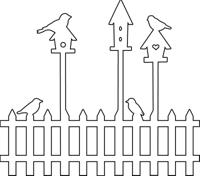 The Crafter's Workshop • template 30x30cm birdhouses