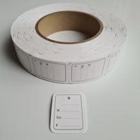Hangetiket op rol 30x40 mm bedrukt 1000