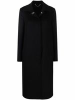 Ferragamo manteau à plaque logo - Noir