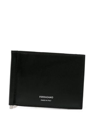 Ferragamo portefeuille à design pliant - Noir