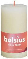 Bolsius rustiek stompkaars 130/68 soft pearl