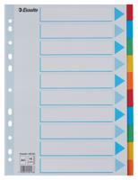 Esselte Multicoloured Card Divider Blanco tabbladindex Doos Meerkleurig