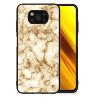 Xiaomi Poco X3 | X3 Pro Marmeren Print Telefoonhoesje Marmer Goud