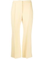 Jil Sander pantalon évasé à coupe courte - Jaune