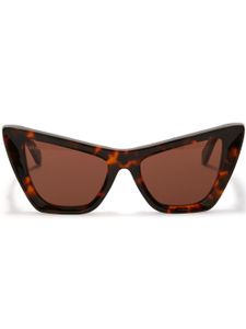 Off-White Eyewear lunettes de soleil Edvard à monture papillon - Marron