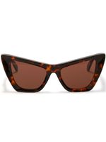 Off-White Eyewear lunettes de soleil Edvard à monture papillon - Marron - thumbnail