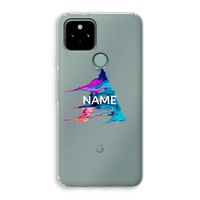 Abstract Spectrum: Google Pixel 5 Transparant Hoesje