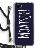 Moatsje!: Pixel 3a Transparant Hoesje met koord