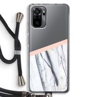 A touch of peach: Xiaomi Redmi Note 10 Pro Transparant Hoesje met koord