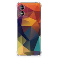 Motorola Moto E13 Shockproof Case Polygon Color
