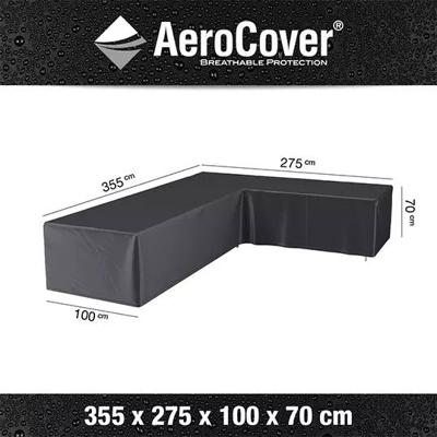 Loungesethoes hoekset rechts 355x275x100xH70 cm - Aerocover