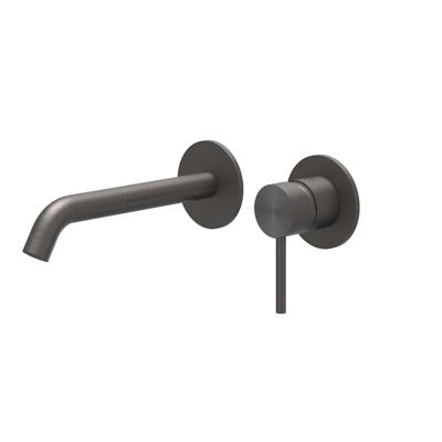 Inbouw Wastafelmengkraan IVY Concord 2-gats Coldstart RVS316 Geborsteld Carbon Black PVD IVY