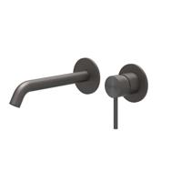 Inbouw Wastafelmengkraan IVY Concord 2-gats Coldstart RVS316 Geborsteld Carbon Black PVD IVY