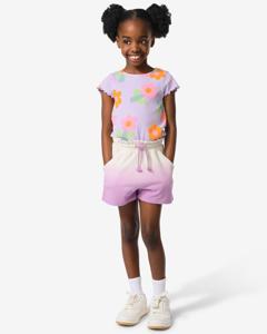 HEMA Kinder Sweatshort Kleurverloop Paars (paars)