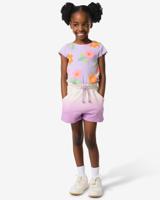 HEMA Kinder Sweatshort Kleurverloop Paars (paars)
