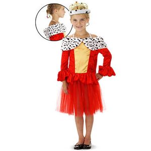 Koningin jurkje voor meisjes 3-5 jaar (S)  -
