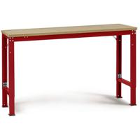 Manuflex AU7135.3003 Werk achtergrond tafel universele speciale met multiplex plaat, bxdxh = 2000 x 1200 x 722-1022 mm Robijn-rood