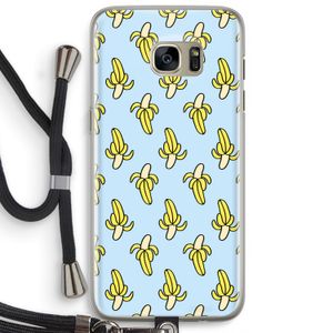 Bananas: Samsung Galaxy S7 Edge Transparant Hoesje met koord