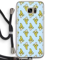 Bananas: Samsung Galaxy S7 Edge Transparant Hoesje met koord