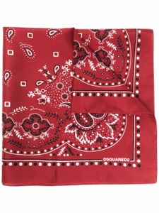 DSQUARED2 bandana à imprimé cachemire - Rouge