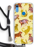 Cute Tigers and Leopards: Huawei Y6s Transparant Hoesje met koord