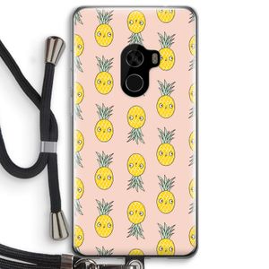 Ananas: Xiaomi Mi Mix 2 Transparant Hoesje met koord