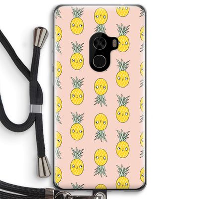 Ananas: Xiaomi Mi Mix 2 Transparant Hoesje met koord