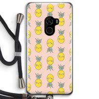 Ananas: Xiaomi Mi Mix 2 Transparant Hoesje met koord