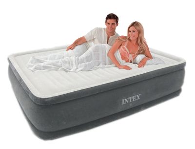 Intex comfort plush elevated luchtbed - tweepersoons