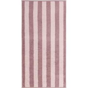 Cawö Cawo Pure Strepen Handdoek 50/100 vintage rose