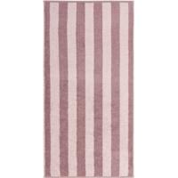 Cawö Cawo Pure Strepen Handdoek 50/100 vintage rose