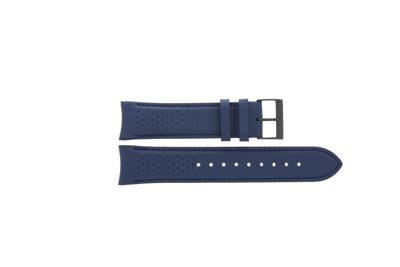 Horlogeband Hugo Boss HB-297-1-34-3048 / HB659302838 Leder Blauw 22mm