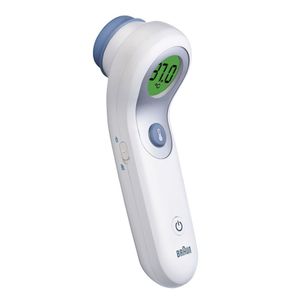 Braun BNT300WE digitale lichaams thermometer Thermometer met remote sensing Wit Voorhoofd Knoppen